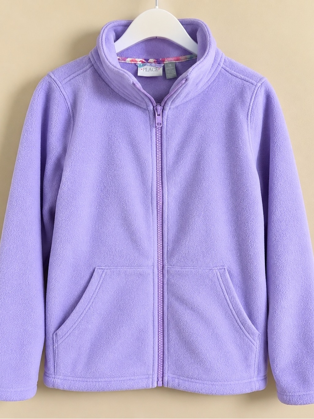 The Children's Place Lilac Full-Zip Fleece Jacket